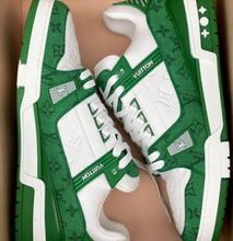 LV Trainer Shoes for Men Sizes 40-45 Green.
