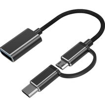 USB OTG Adapter 2 In 1 Cable