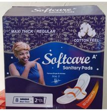 Softcare Sanitary Pads (Maxi Thick) 10-Count X 24-Pack