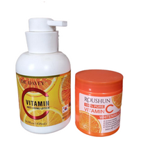 Dr Davey Vitamin C & ANTI-AGING Body Lotion + Roushun Vitamin C Cream