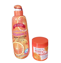 DR DAVEY Vitamin C Moisturizer Body Lotion + Roushun Vitamin C Cream