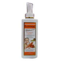 Glutathione white EXTREME GLOW Body Lotion with Carrot Oil & Vitamin C. Prevent Aging, Anti-Wrinkles, Glows, Lightens, Smooths & Moisturizes