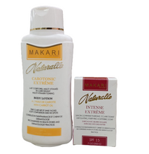 Makari Naturalle Carotonic Extreme Toning Body LOTION with CARROT OIL SPF15 + SHEA BUTTER intense extreme Skin Lightening SOAP