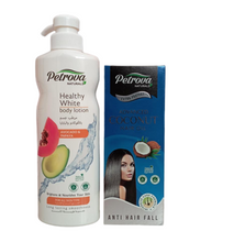 Petrova PAPAYA & AVOCADO oil Body LOTION + COCONUT Anti-Hair fall Hair Oil