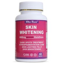 Wins Town Skin Whitening Pills with Glutathione. Clears DARK SPOTS, HYPERPIGMENTATIONS