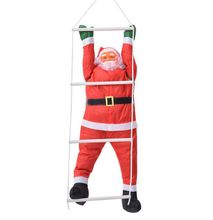 47 Inch Hanging Christmas Santa Claus Climbing Ladder