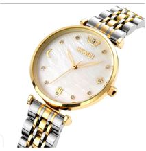 Skmei Elegant Rhinestone Mosaic Wrist Watch +free Gift Box