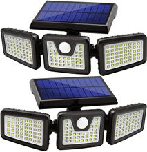 Solar Lamps Split Solar Wall Lamp With 74 LED, Motion Sensor, Waterproof For Wall, Patio ,garden, Pathway-Energy Saving, 10pcs