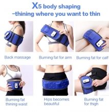 Slimming Belt X5 Times Electric Vibration Massage Blue