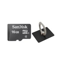 Sandisk Micro SD Card - 16GB Standard - Black + Ring