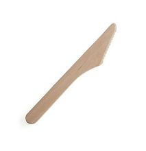 Wooden Knife Knives Dessert Disposable Tableware Cutlery Cream Picnic 16cm, Pack Of 50 pcs