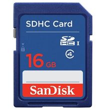 Sandisk 16GB SDHC Memory Card for Camera
