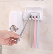 Generic Automatic Toothpaste Dispenser and Toothbrush Holder