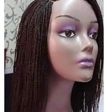 Short Twisted Braids Wigs With Closure Black