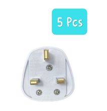 Electric Top Plugs Premium Quality Fused 5 pcs