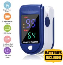 1pc Accurate Fingertip Pulse Oximeter - 4 color display/oxygen meter/heart rate monitor/blood pressure