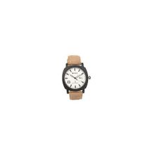 Curren White Dial Watch With Tan Straps