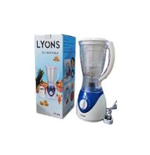 Lyons 2 in 1 Blender with Grinding Machine 1.5L - White & Blue.