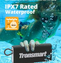 Tronsmart Trip Bluetooth 5.3 Speaker Dual-Driver Portable Speaker without lag with 20 Hours Playtime,IPX7 Waterproof for Outdoor