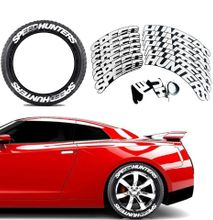 Car Tyre Stickers SPEEDHUNTERS Tire Lettering permanent Stickers Tyre Decal Kit (2pcs per tire + Adhesive)