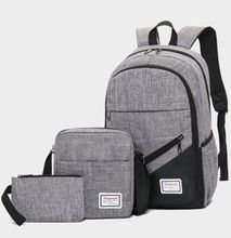Fashion 3pcs/set Shoulder Bag School Book Bag Backpack