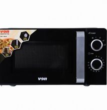 VON VAMS-20MGX Microwave Oven, Solo, 20L, Mechanical  Black