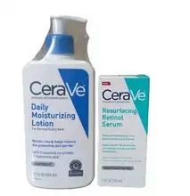 CeraVe Daily Moisturizing LOTION 237ml USA Version 355ml + CeraVe Resurfacing RETINOL Face Serum.