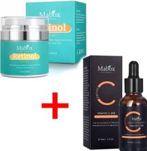 Mabox Vitamin C Face Serum + Mabox Retinol Moisturizer Cream