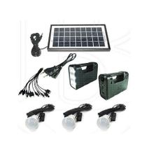 GDLITE GD 8017 A Solar Lighting System With LED Lights, 3 BULBS And Phone Multi-Charger