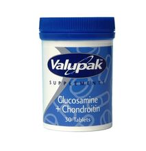 Valupak Joint Care Glucosamine & Chondroitin Supplements 400/100mg 30 Tablets