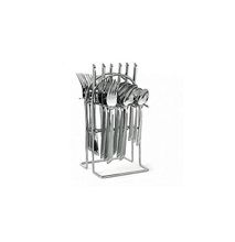 Generic 24 Pcs Stainless Steel Cutlery Set Cutlery + Stand