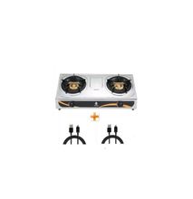 Nunix 2 Burner Gas Stove + Two Android Cables