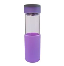 Arkman Glass Water Bottle - 550ml - Purple
