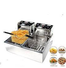 Generic 6L+ 6L Commercial Double Stainless Steel Deep Fryer