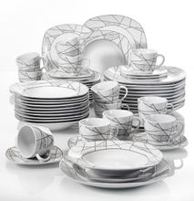 High Quality Quadra dinner set dinner set/plates/cups/bowls/Kauro/serving dishes Multicolour 39pcs