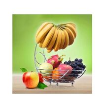 Fashion Tabletop Fruit Rack Fruit Basket With Banana Holder