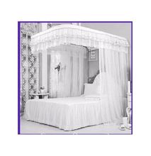 2 Stand Mosquito Net With Standing Rails- White