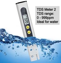 TDS Meter Digital Water Quality Tester for RO-RODI System Drinking Water, Aquariums, Hydroponics, 0-999 ppm Measuring Range, 1 ppm Increments, 2% Readout Accuracy