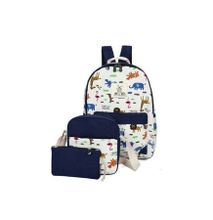 School bag, backpack,Leisure backpack 3 pcs in 1 set -Blue
