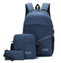 High Quality Canvas 3-In-1 Laptop Backpacks(Navy)