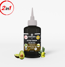 Avocado & Extra Virgin Olive Oil Combo-60ml,For Hair,Skin &Nails