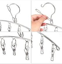2Pcs Clothes Hanger with 10 Clips