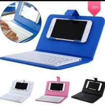Multifunctional Bluetooth Keyboard And Leather Case Pouch Cover For Cell Phone