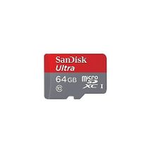 Sandisk Ultra MicroSDXC UHS-I Memory Card - 64GB - Red/Silver