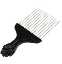 Afro Metal Comb Wide Toothed Black