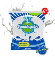 Countryside Dairy Long Life Milk 500ml- 12 Packets