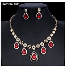 Bridal Crystal Jewellery Set for Women Gold