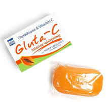 GLUTA C INTENSE WHITENING SOAP With Papaya Exfoliants -135g natural As pictured
