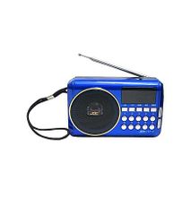 Rechargable Digital Selects Music Player/Fm Radio with usb and memory slot - Blue