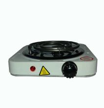 Electric Hot Plate Single Coiled Burner- White
